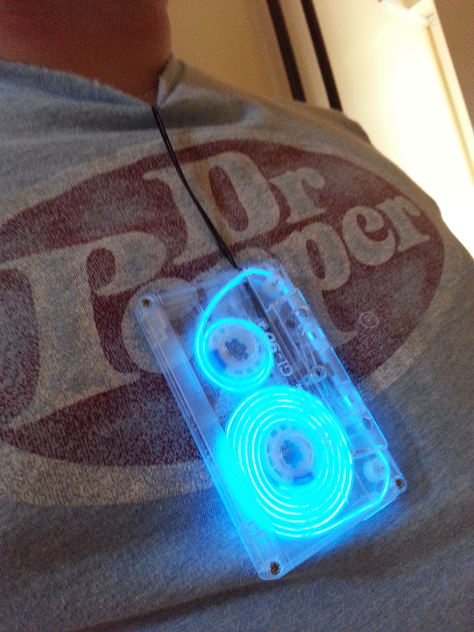 EL Wire Cassette Tape Dangler