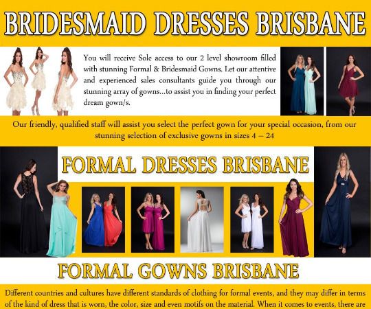 Bridesmaid Dresses Brisbane