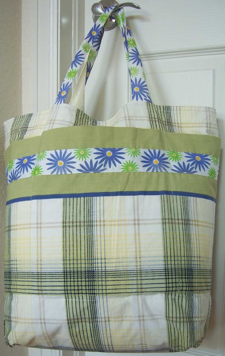 Easy Grocery Bag Shopping Tote From 2 Pillowcases