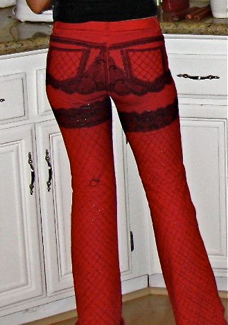 Painted "Stockings" Pants
