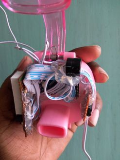 Glueing Display Board With Bottle Cap