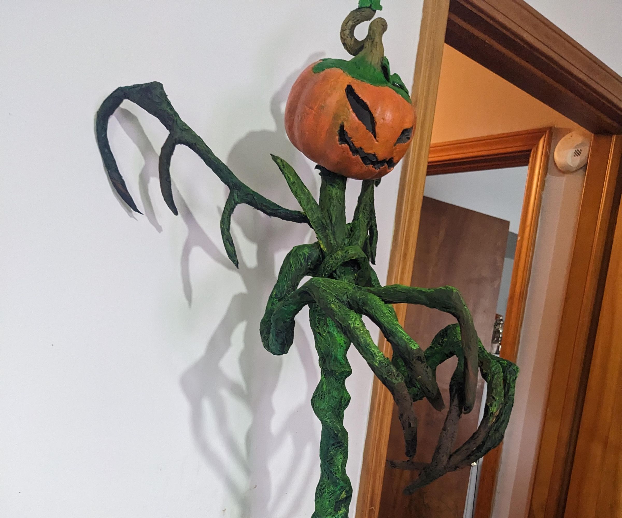 Super Easy DIY Pumpkin Monster Decoration
