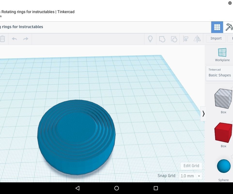 Rotating Relaxing Rings Print in Place