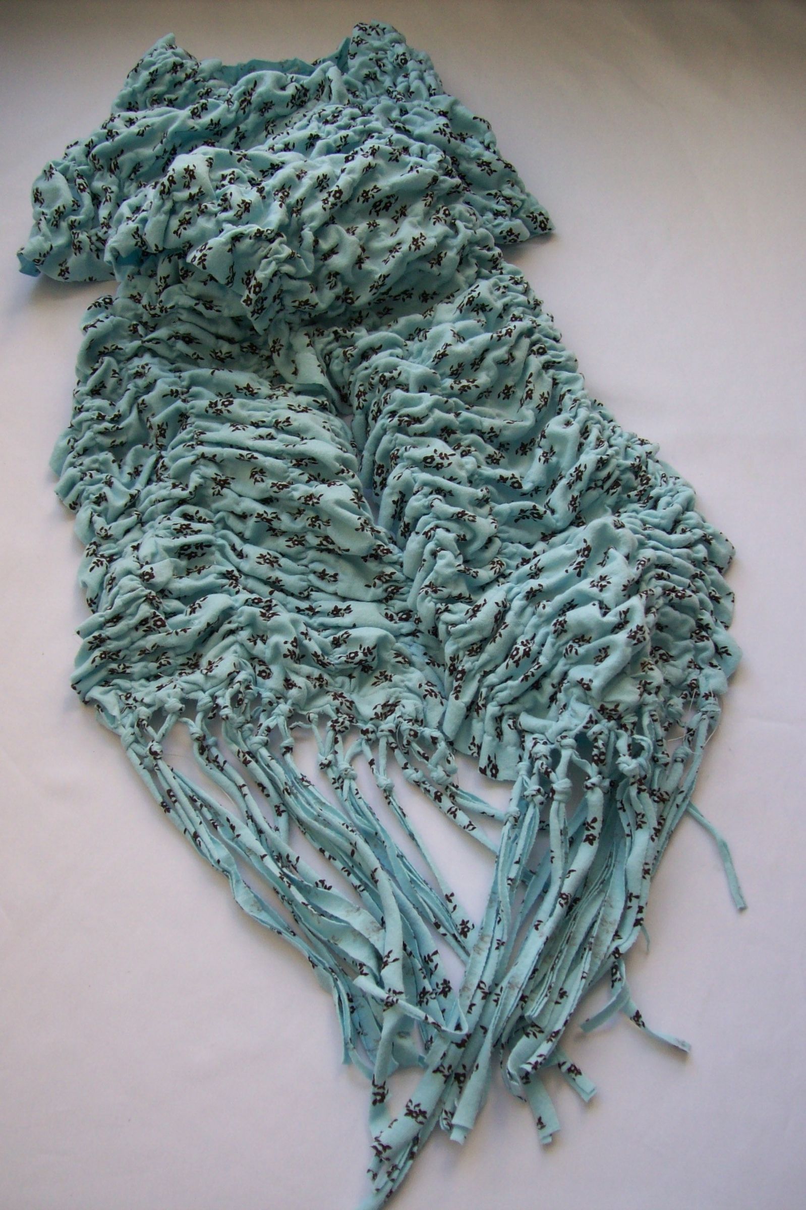 Ruched Scarf From Pajama Pants