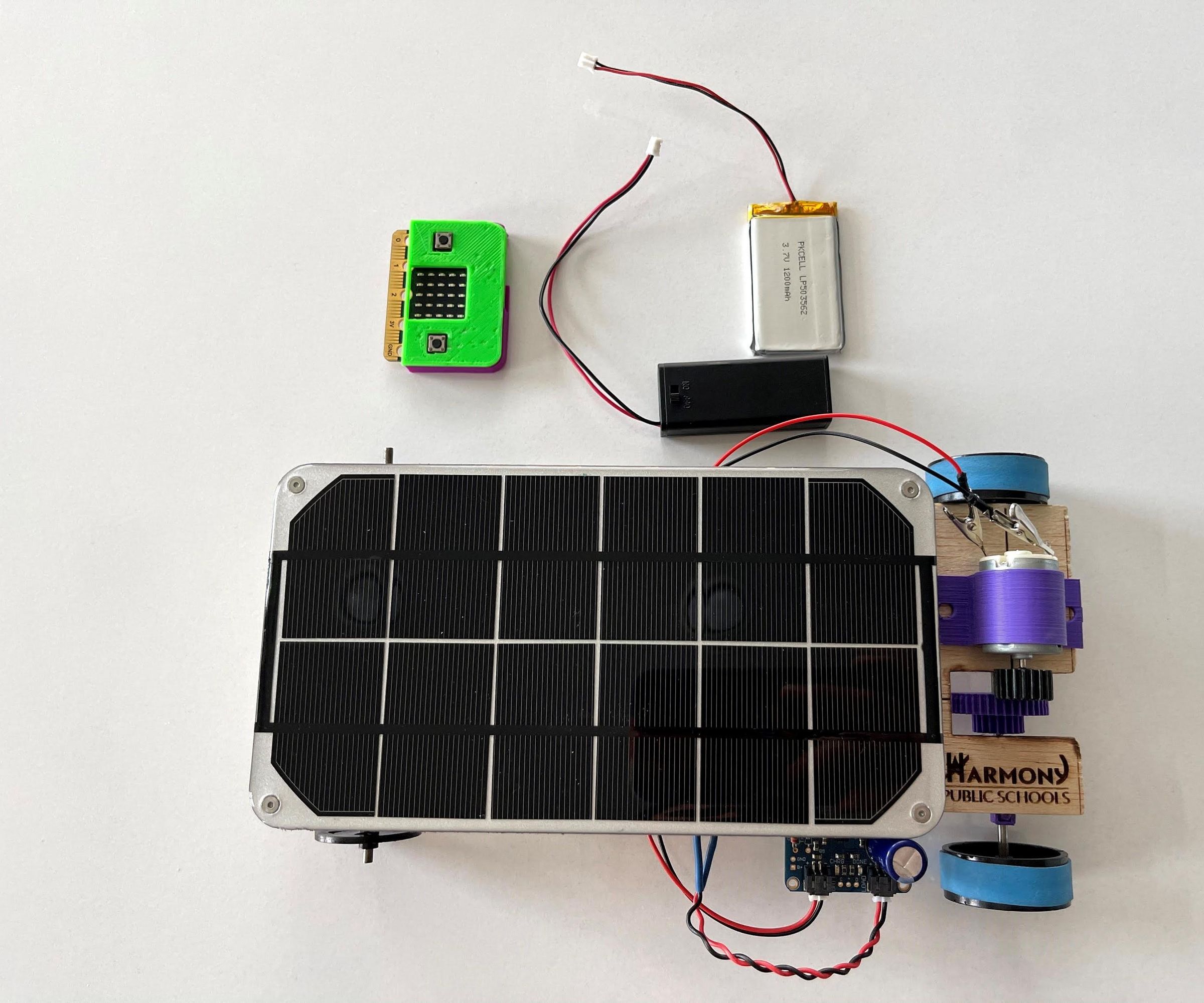 Mini Solar Car With Micro:bit