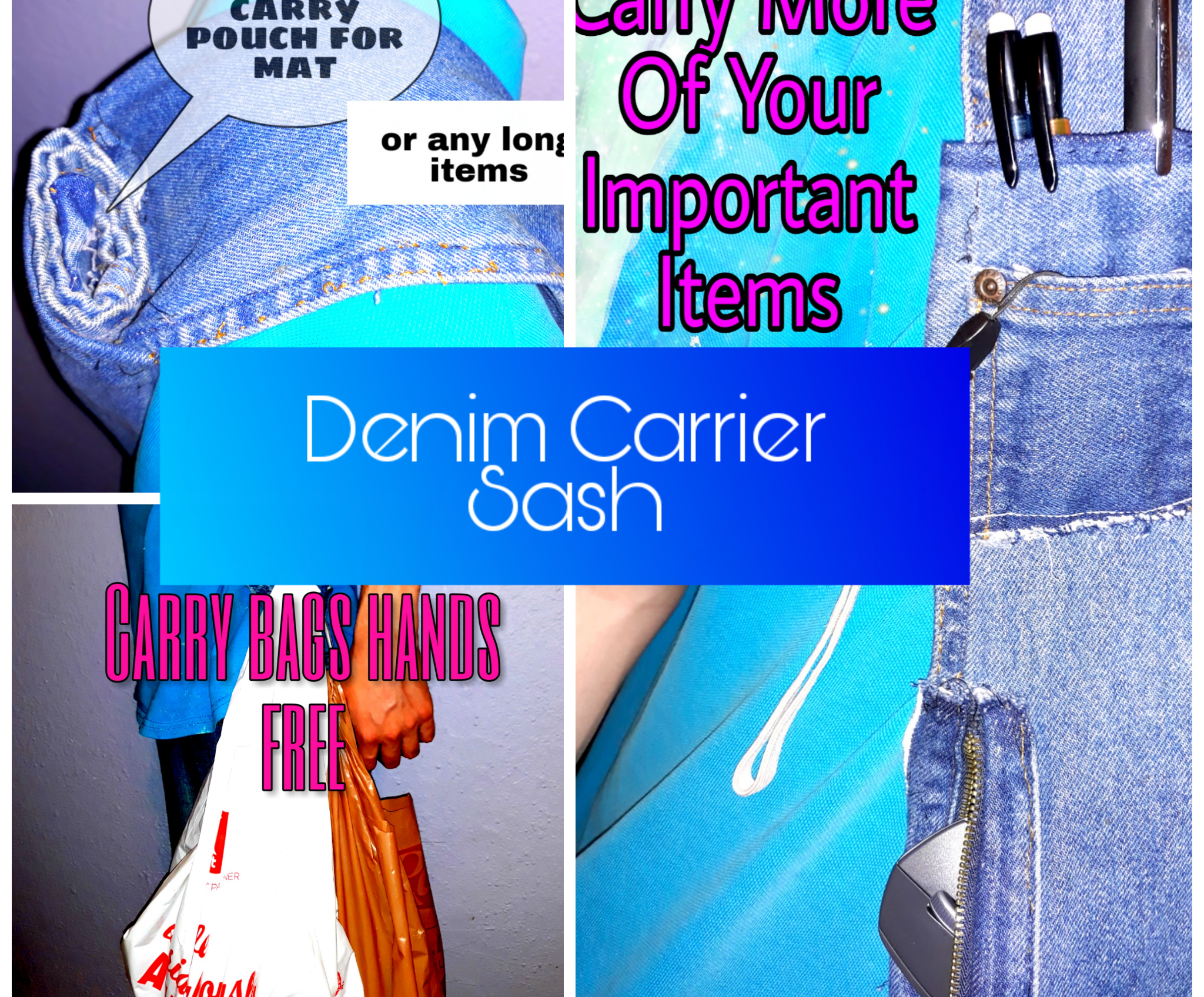 Denim Carrier Sash