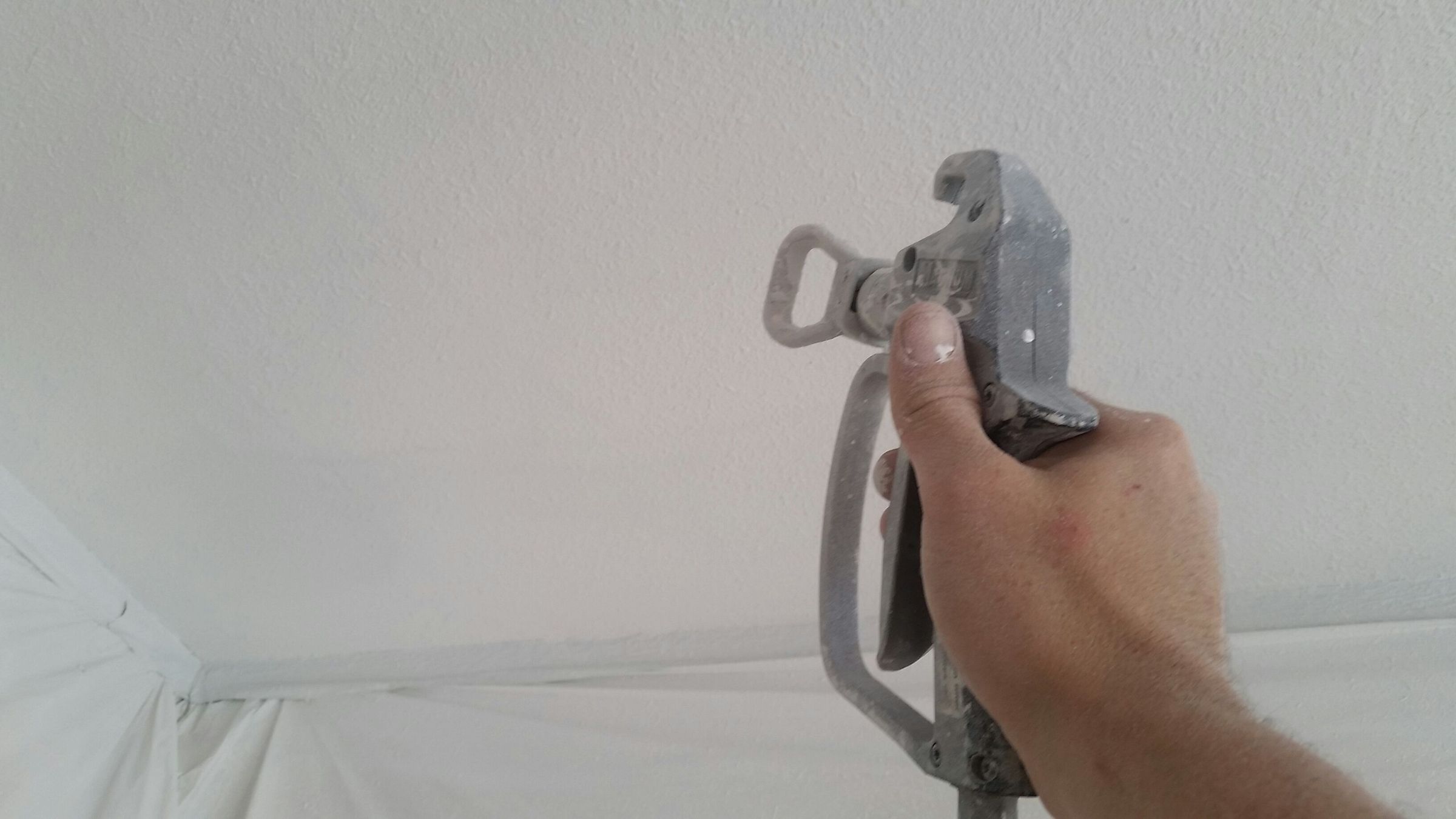 Weekend Home Makeover ( Pt. 3 Ceiling Texture & Paint)