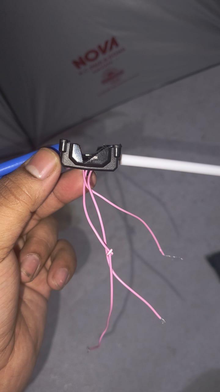 Attaching the Fans and Mist Generator to the Umbrella