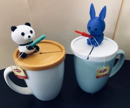 Tea Bag Holder (Panda, Bunny and Monster Truck)