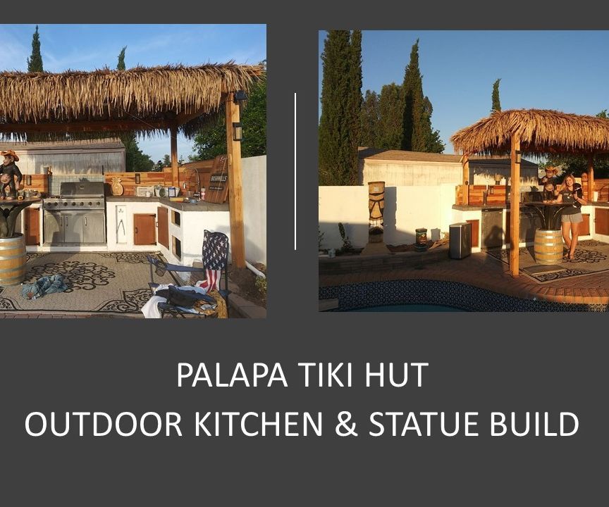 Palapa Tiki Hut W/Outdoor Kitchen - on a Budget