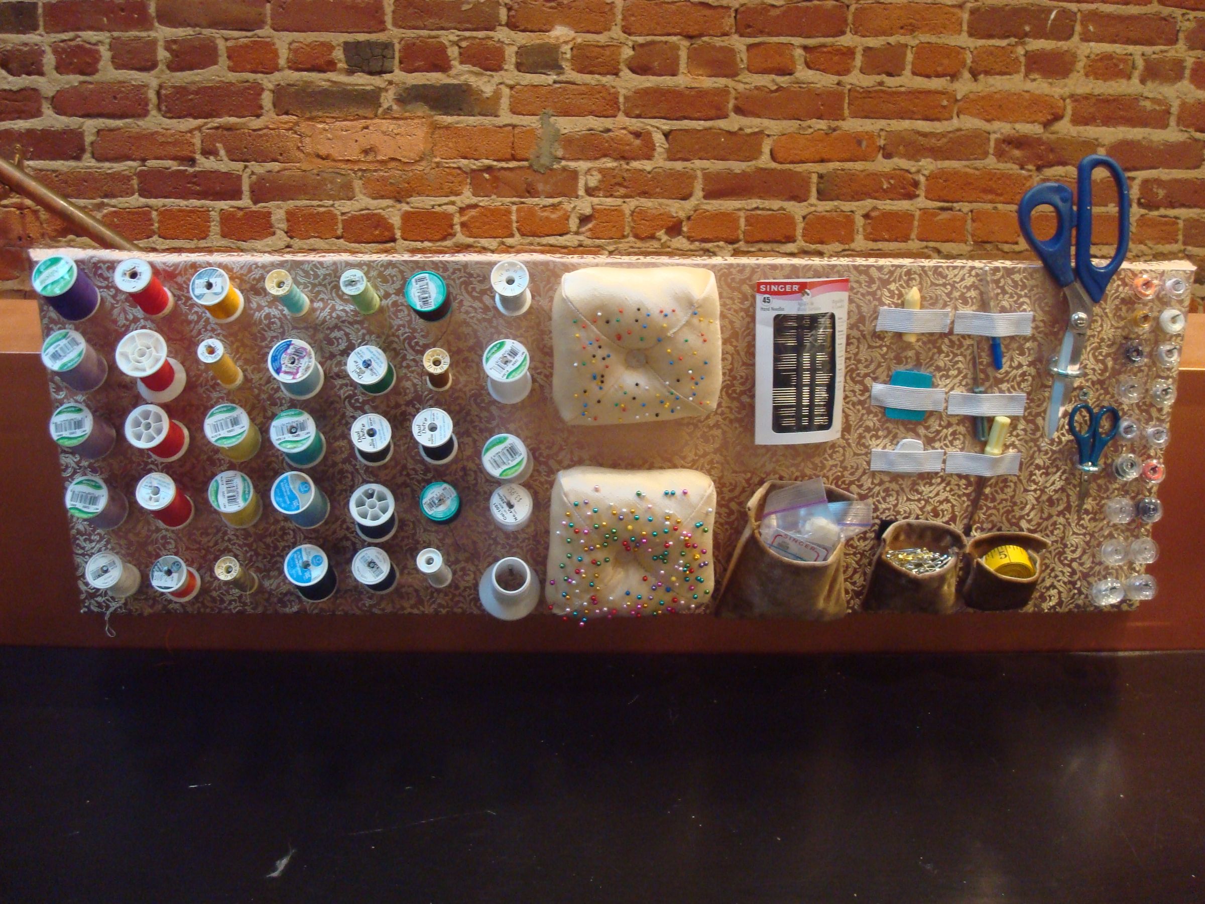 Wall Mounted Sewing Station