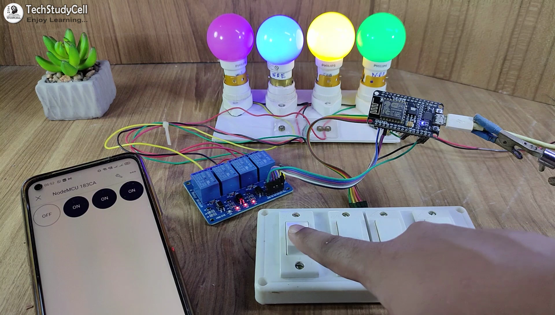 ESP8266 Home Automation Project Using NodeMCU and New Blynk App | IoT ...