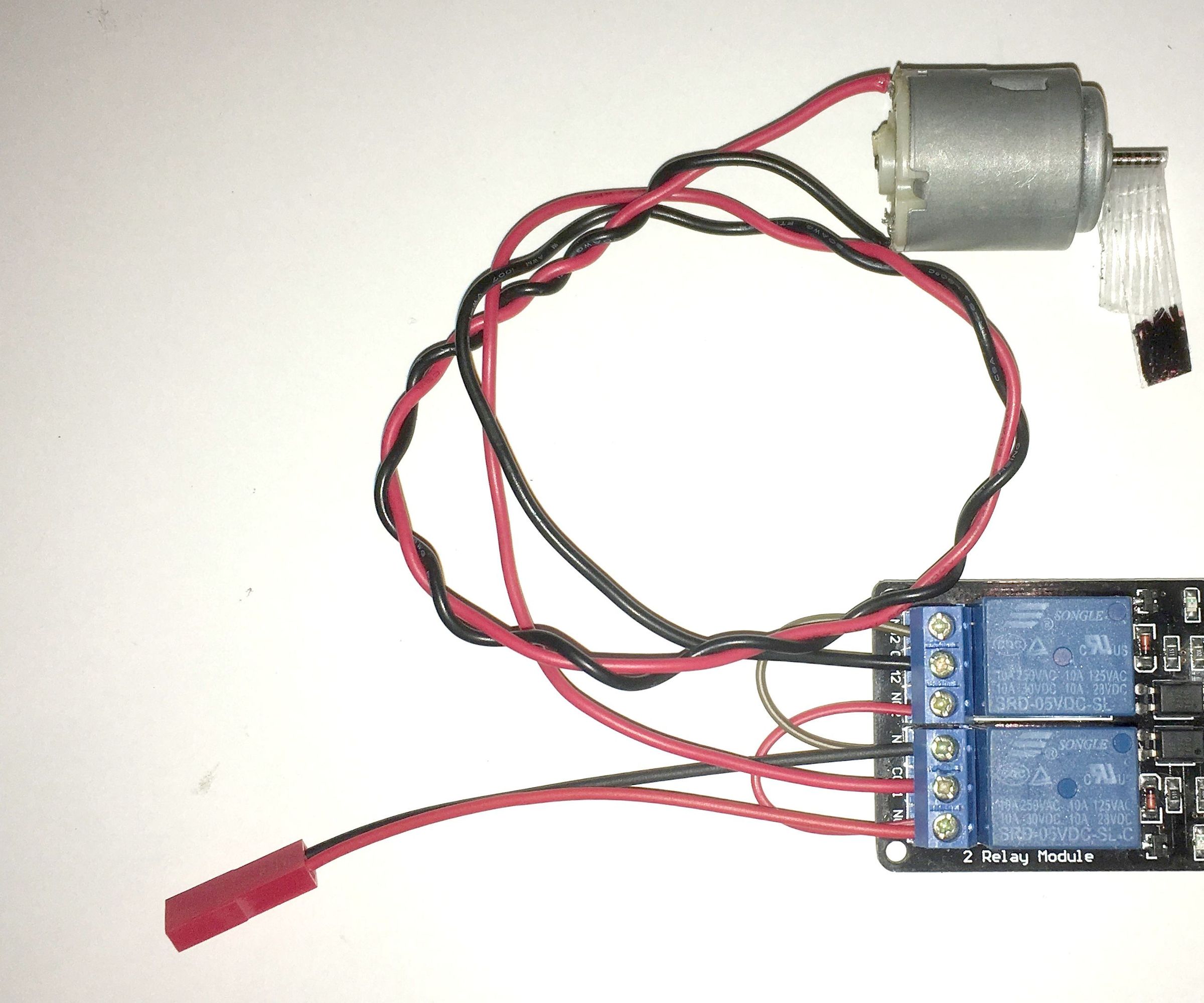 DC Motor Controller With Two Relay