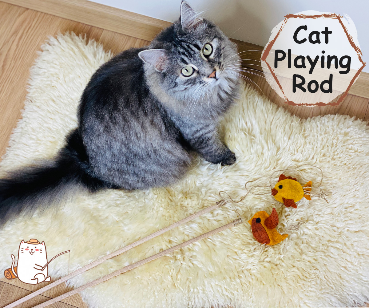 diy cat fishing pole 10PCS Worm Toy for Cats, Cat Wand Toy Accessories, Cat Feather Toy Attachments Replacements, and 1PC Black String for Cat Toy, Assorted Worm Cat Toy Teaser for Indoor Fishing Rod Toy for Cat
