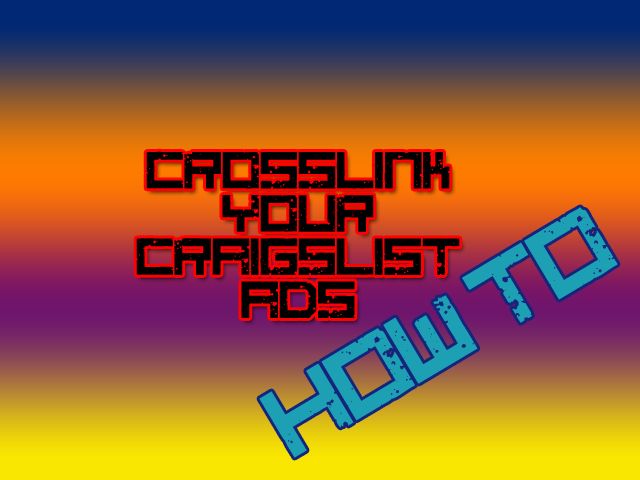 How to Cross Link Your Craigslist Ads