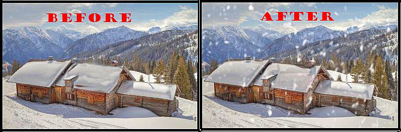 Snow Effect in Photoshop