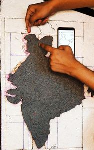 Fill the Map With Paper Mache