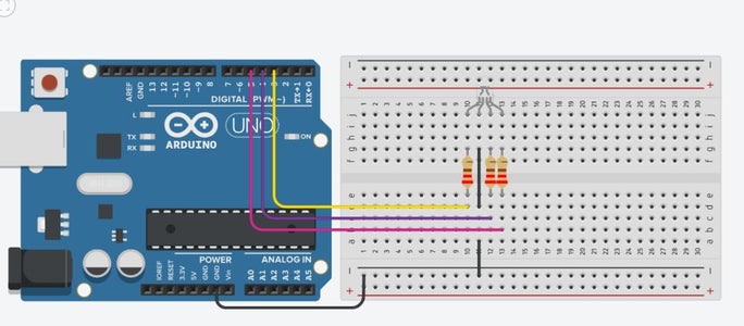 Interfacing RGB Led With Arduino on TinkerCad : 4 Steps - Instructables