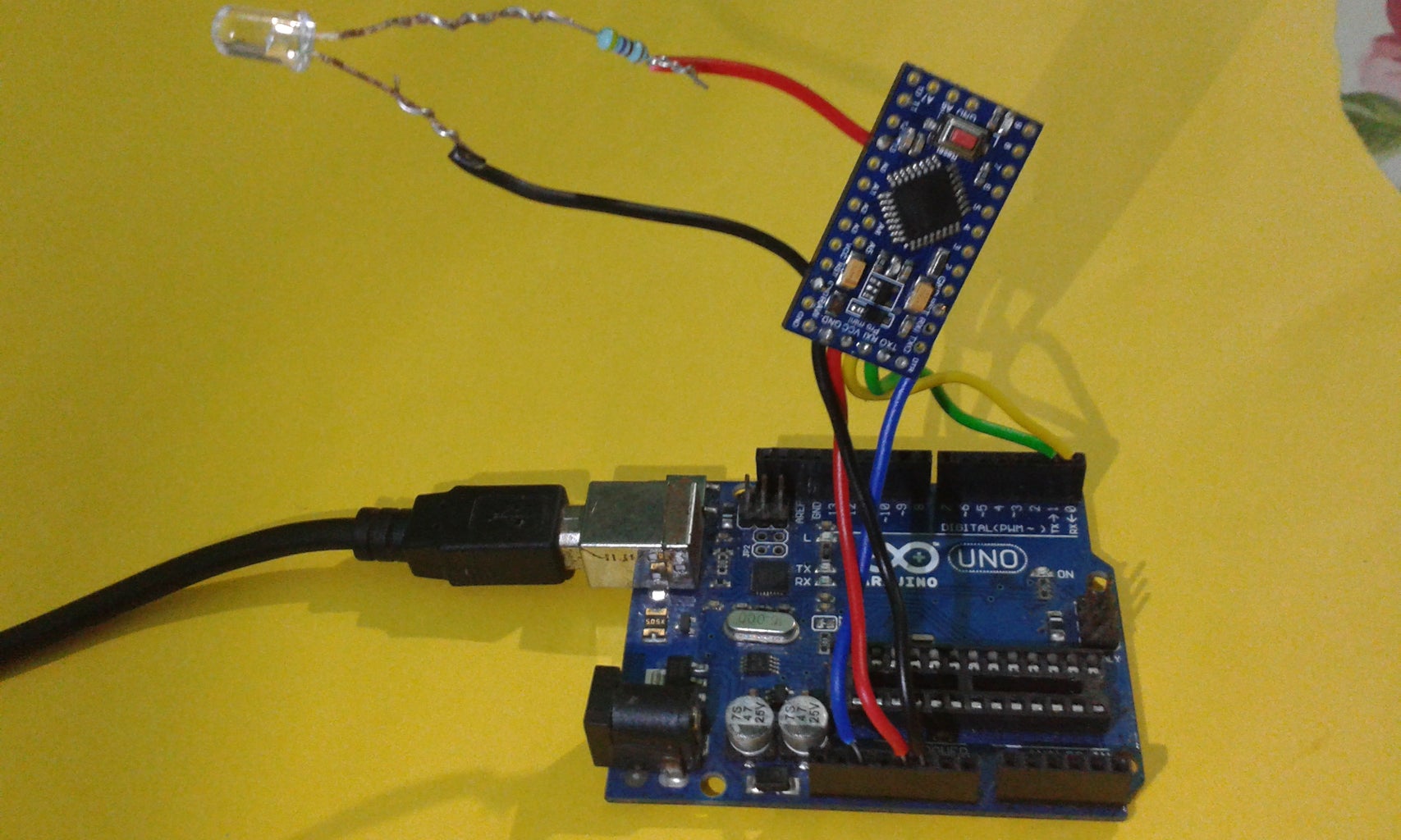 Program Pro-mini Using Uno (Arduino Basics) : 7 Steps (with Pictures ...
