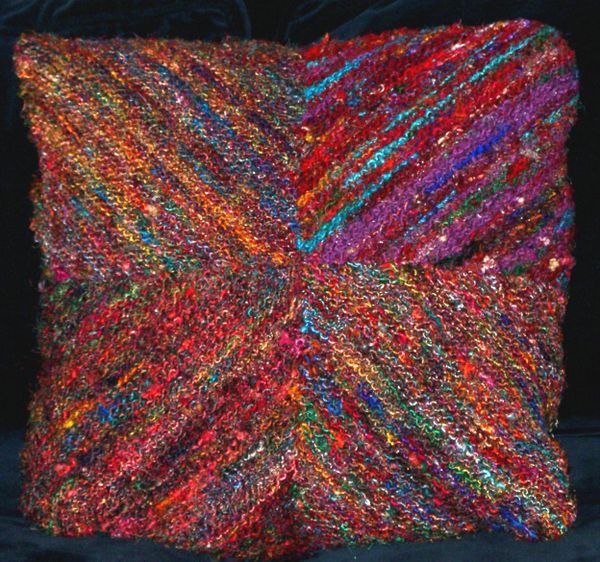Recycled Sari Silk Pillow