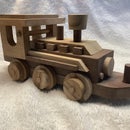 Miniature Wooden Train - 7 Car Set