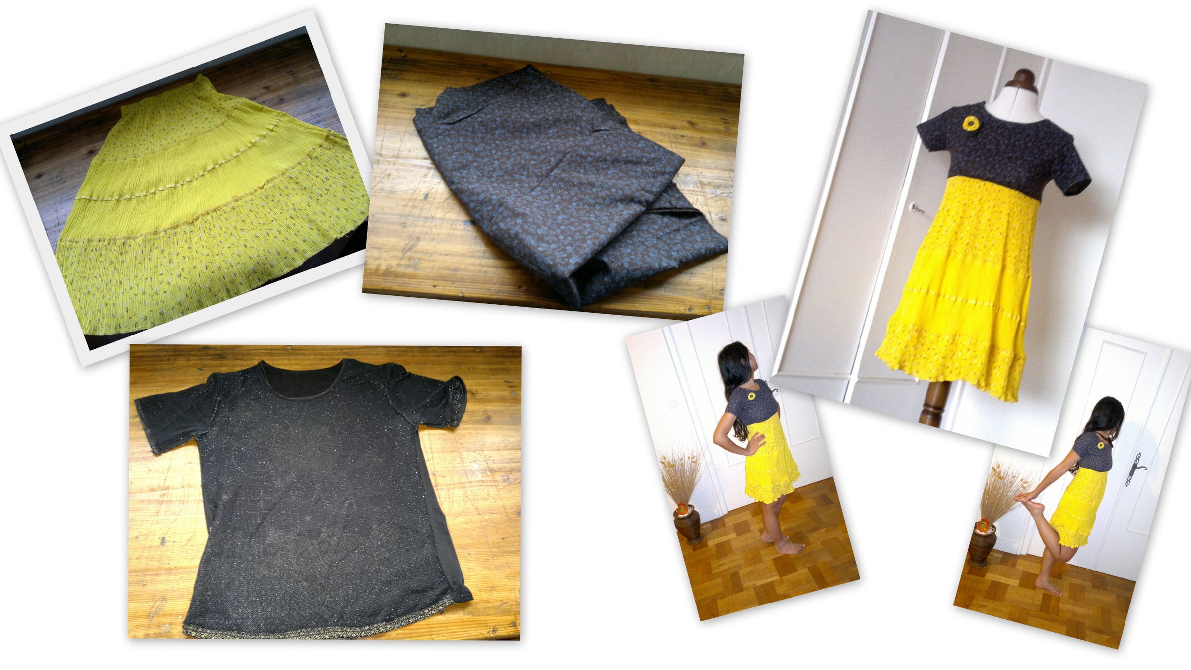 Do It Yourself : How to Make (easily) a Dress From a Skirt