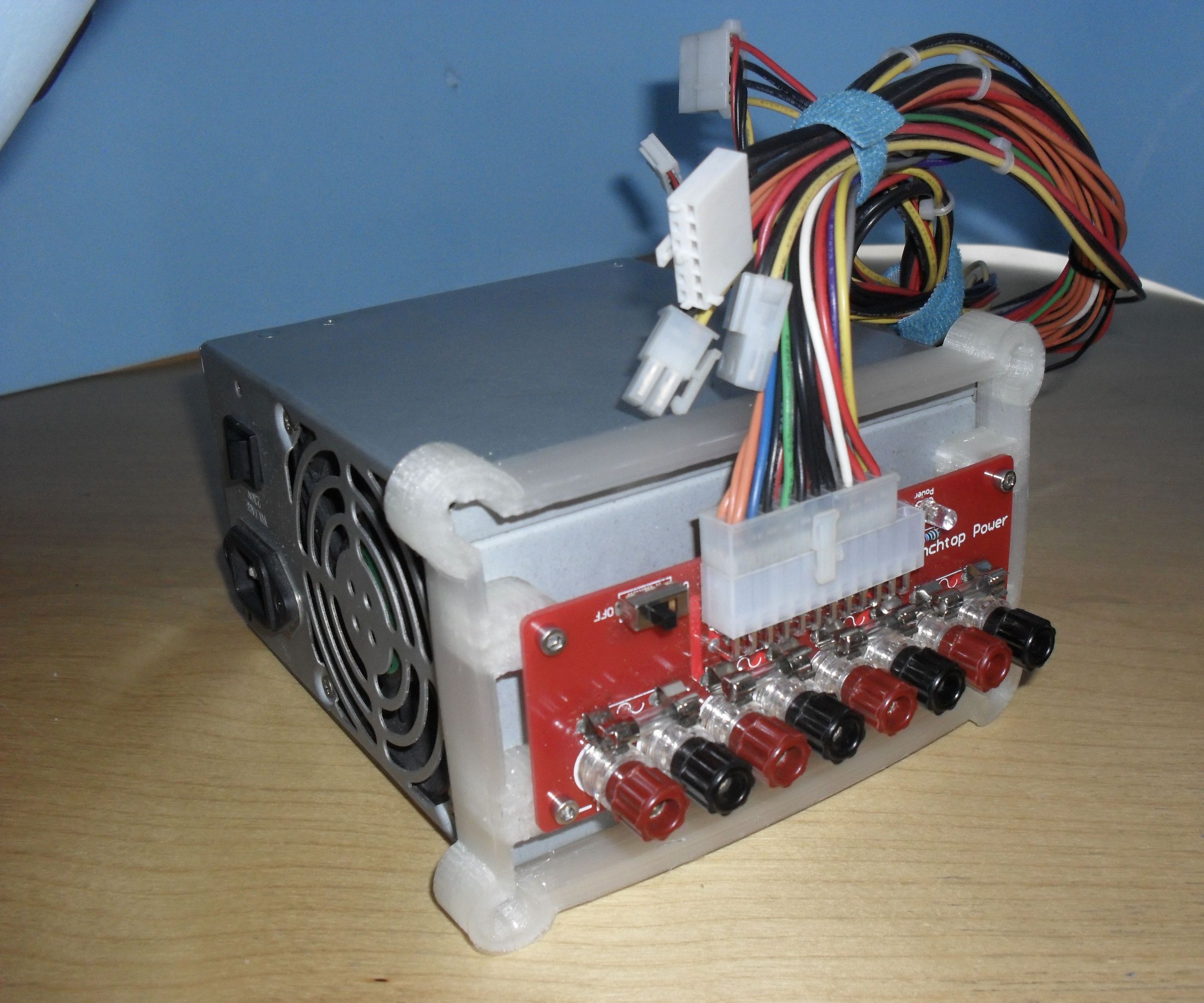 Benchtop Power PCB Holder for ATX PSU - 3D Print