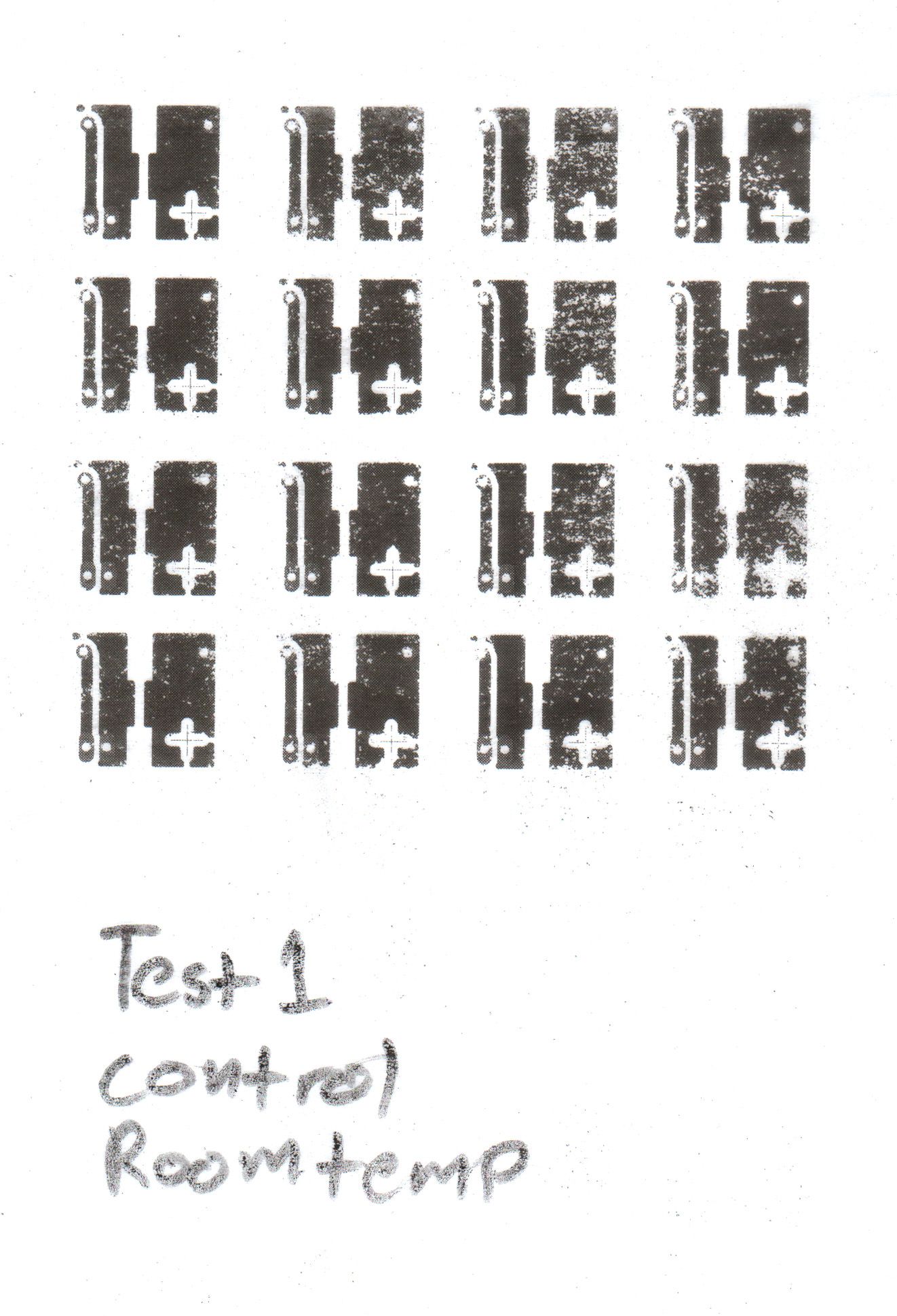 Toner Transfer Material Print Tests