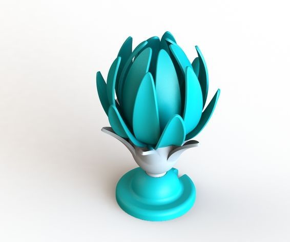 3D Printed Flower Lamp (crown Jewel)