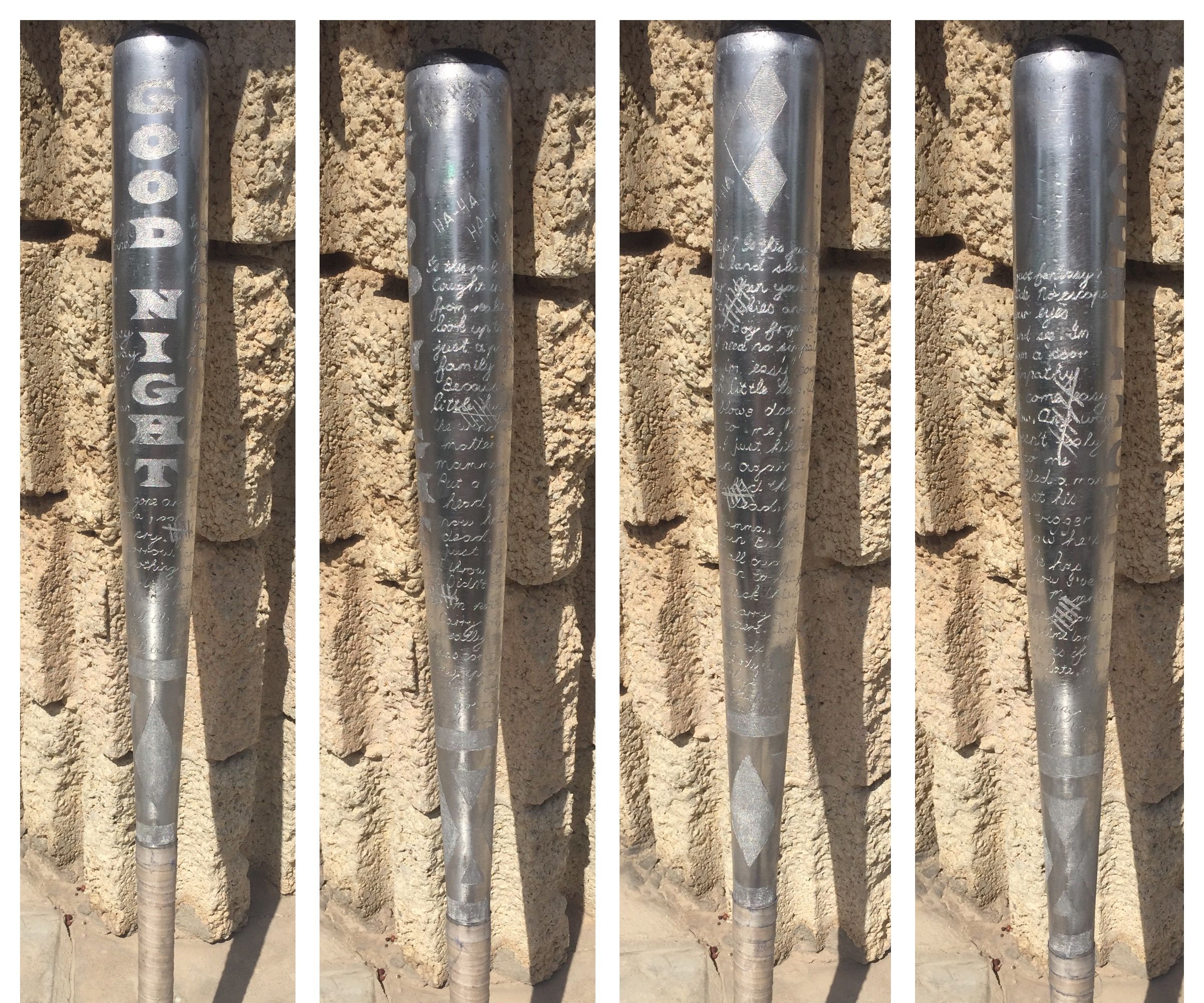 Harley Quinn's shiny Aluminium Bat