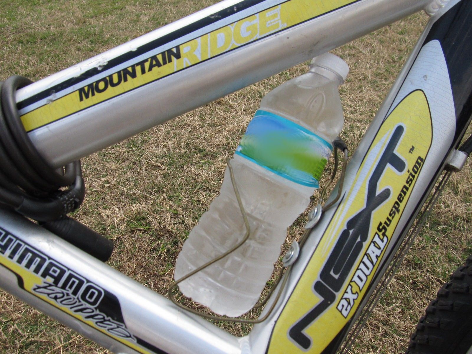 Coathanger Water Bottle Bike Holder 4 Steps Instructables