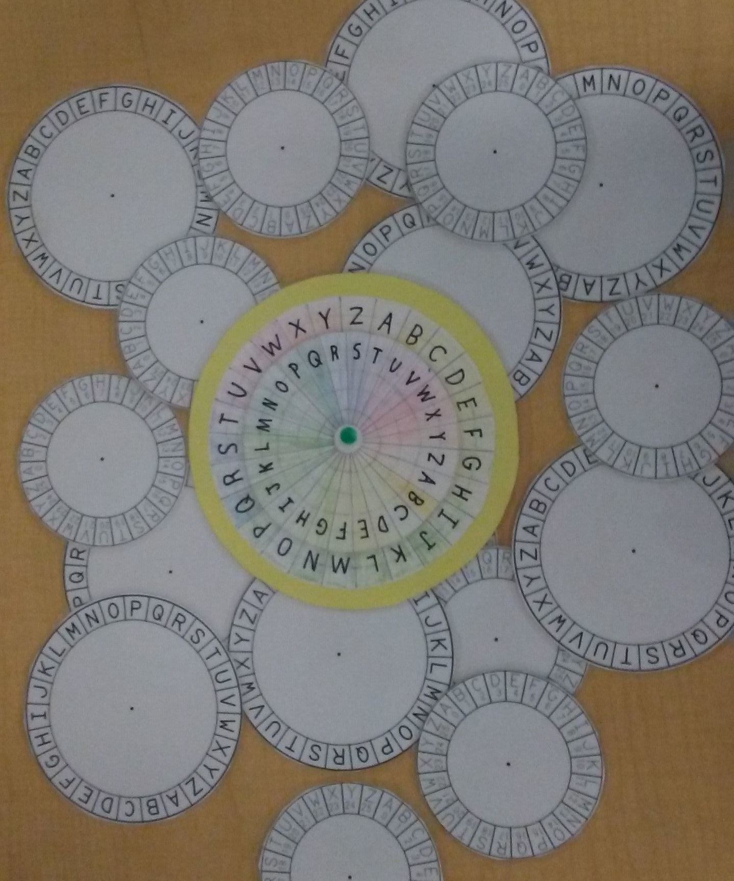 Wheel of Cipher and Color