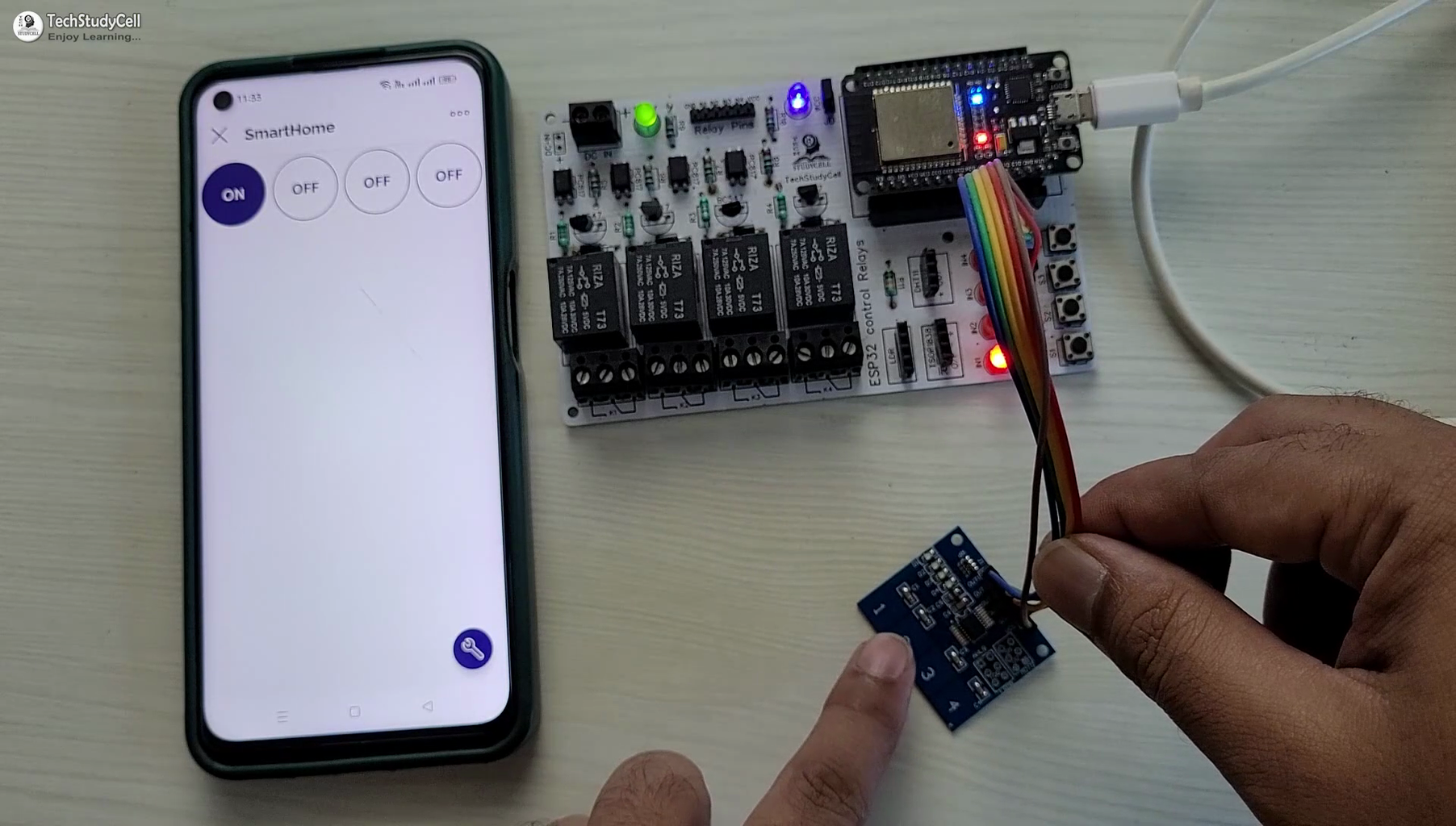 ESP32 Capacitive Touch Sensor Switch to Control Relays With TTP223 : 17 ...