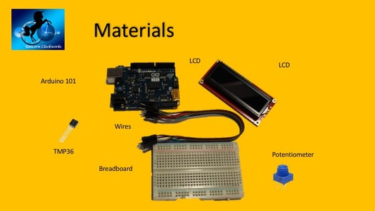 TMP36 + LCD + Arduino: Indoor Temperature Monitor and Display : 5 Steps ...