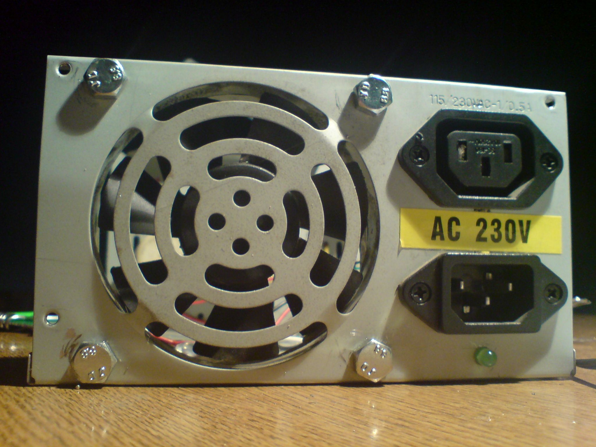 "Smoke blower" from PC power supply