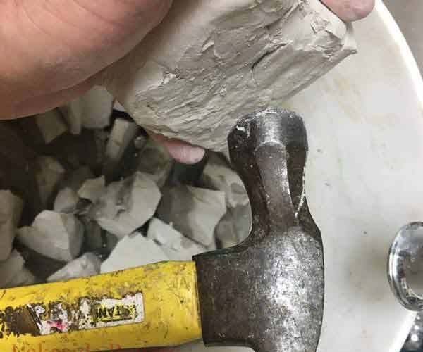 How to Reconstitute and Recycle Bone Dry Block of Clay and Reclaiming Clay Scraps