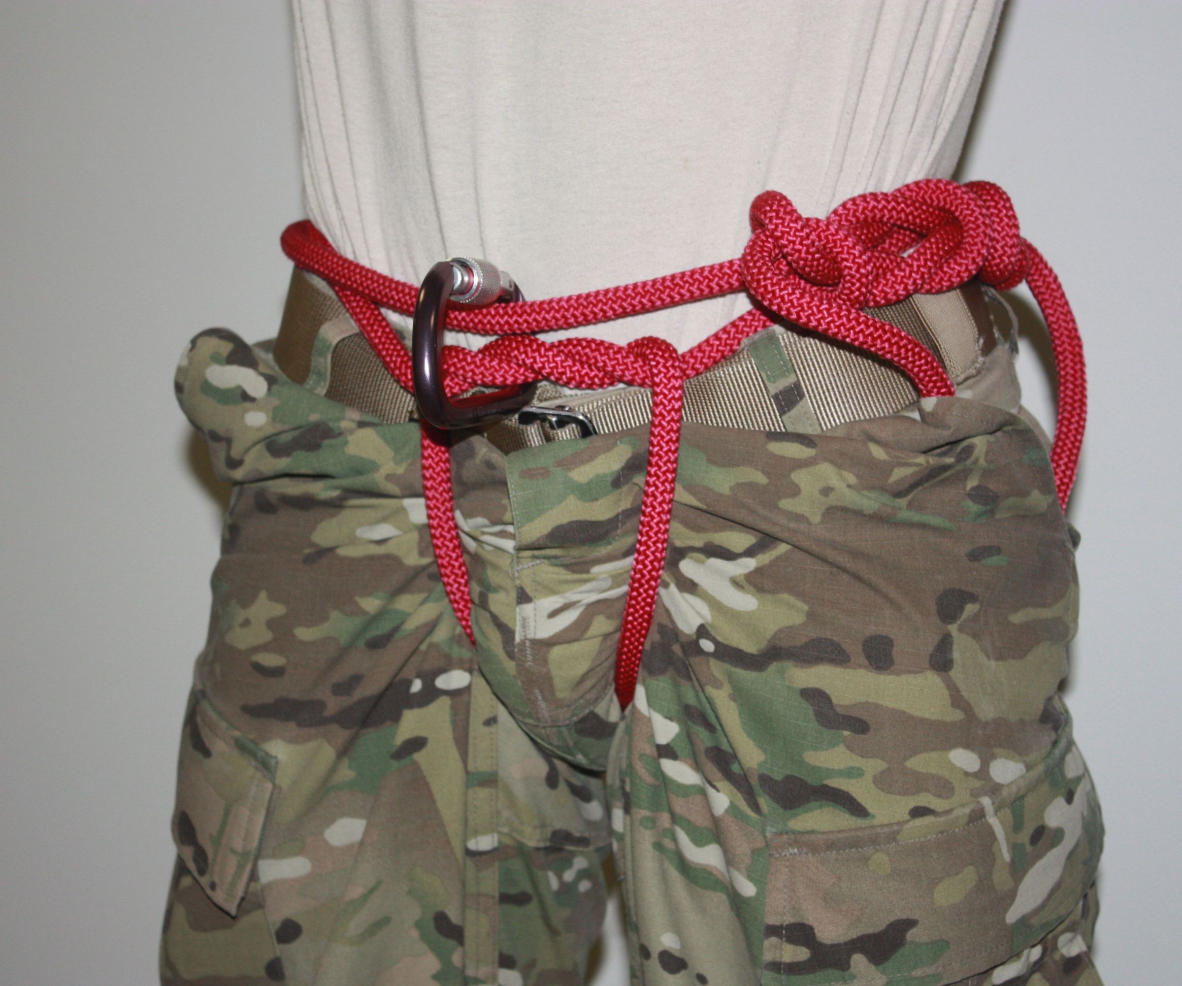 how to tie a rope harness