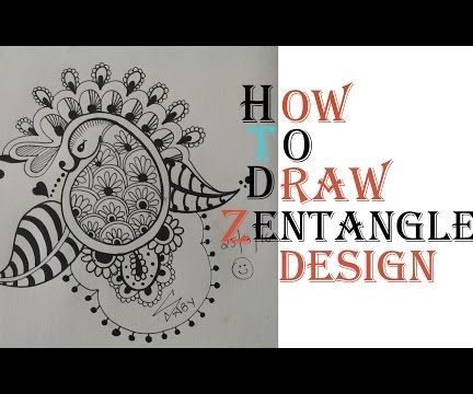 How to Draw Best Zetangle Paisley Design Tutorial