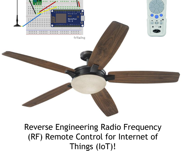 Reverse Engineer RF Remote Controller for IoT!