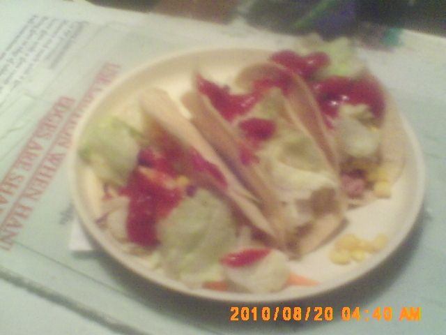 Easy Baked Corn Taco Shells.