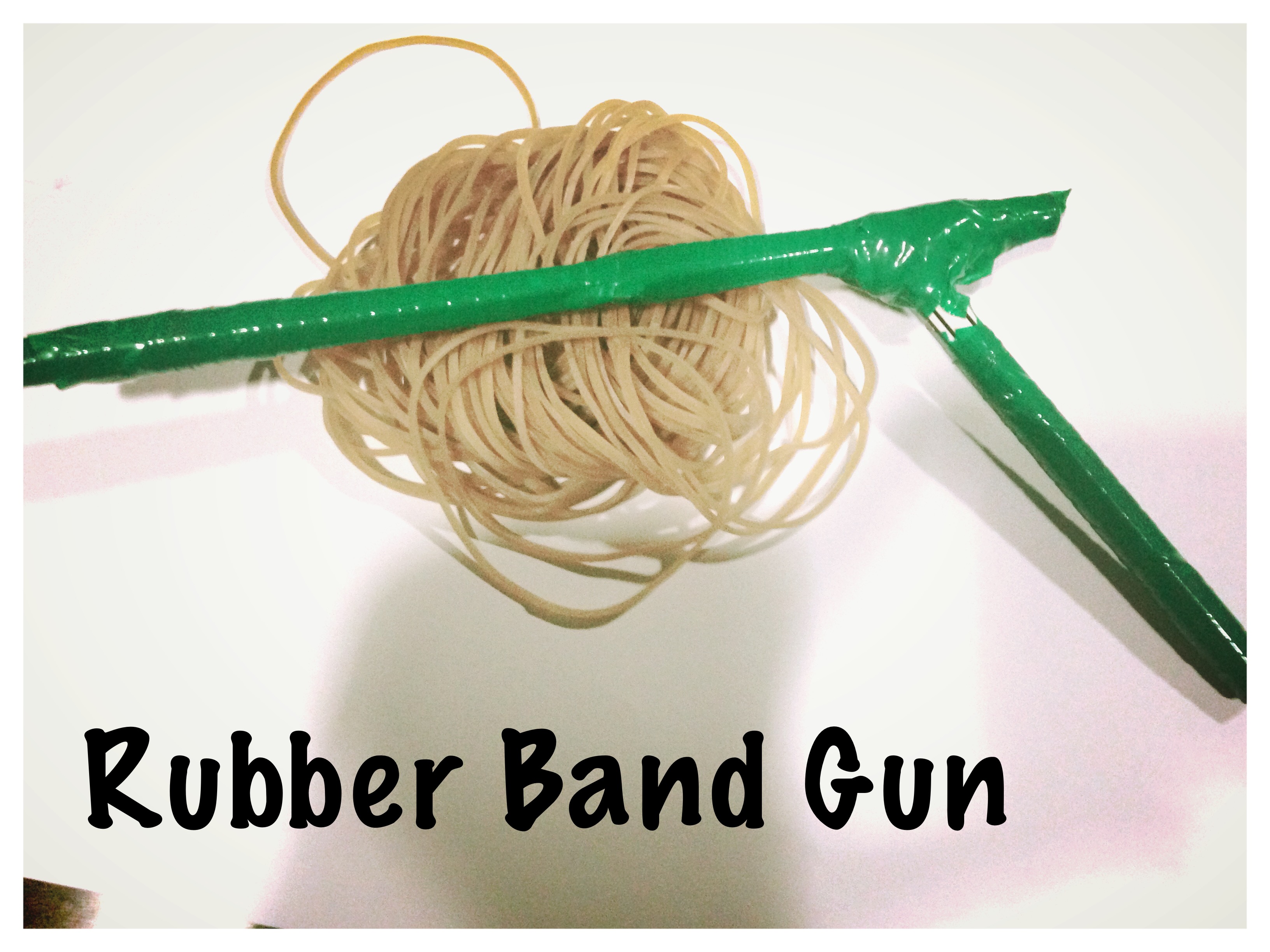 How to Make Rubber Band Gun 11 Steps Instructables