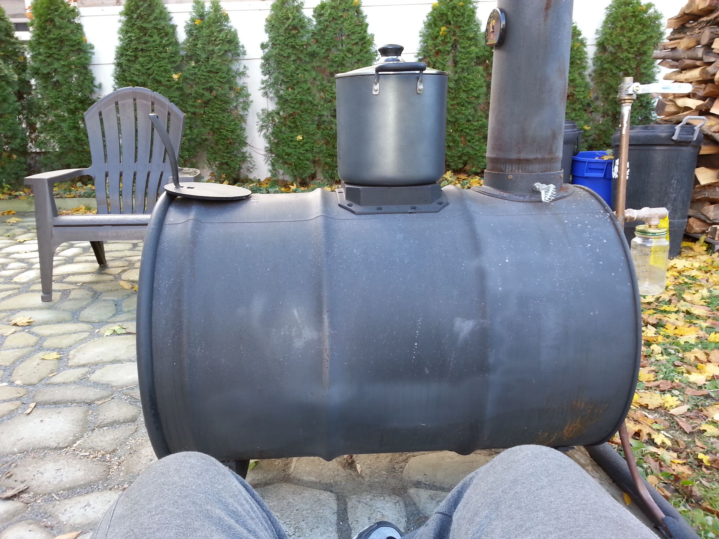 DIY Barrel Stove Outdoor Furnace : 5 Steps - Instructables