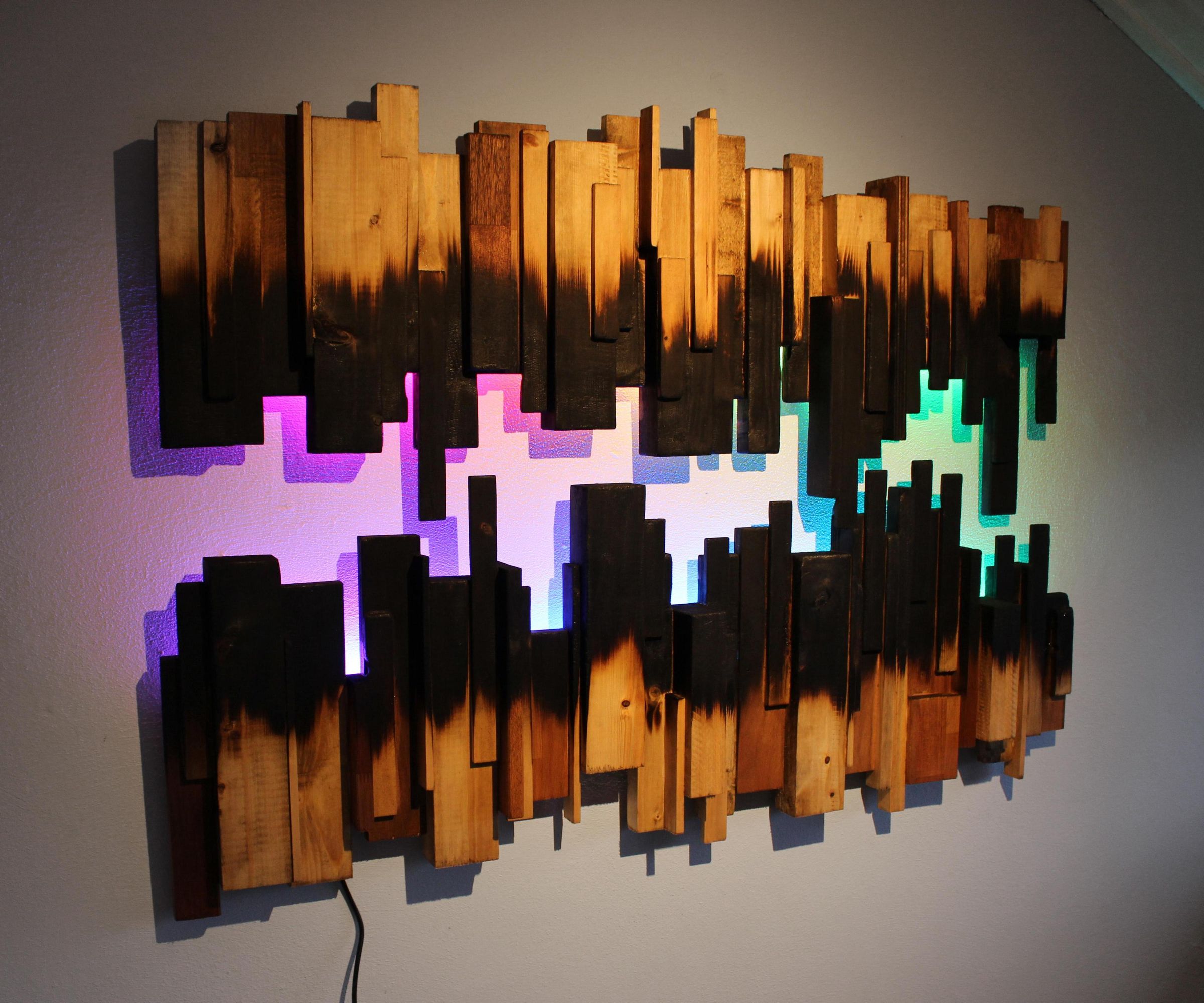 Burned Wood Wall Art