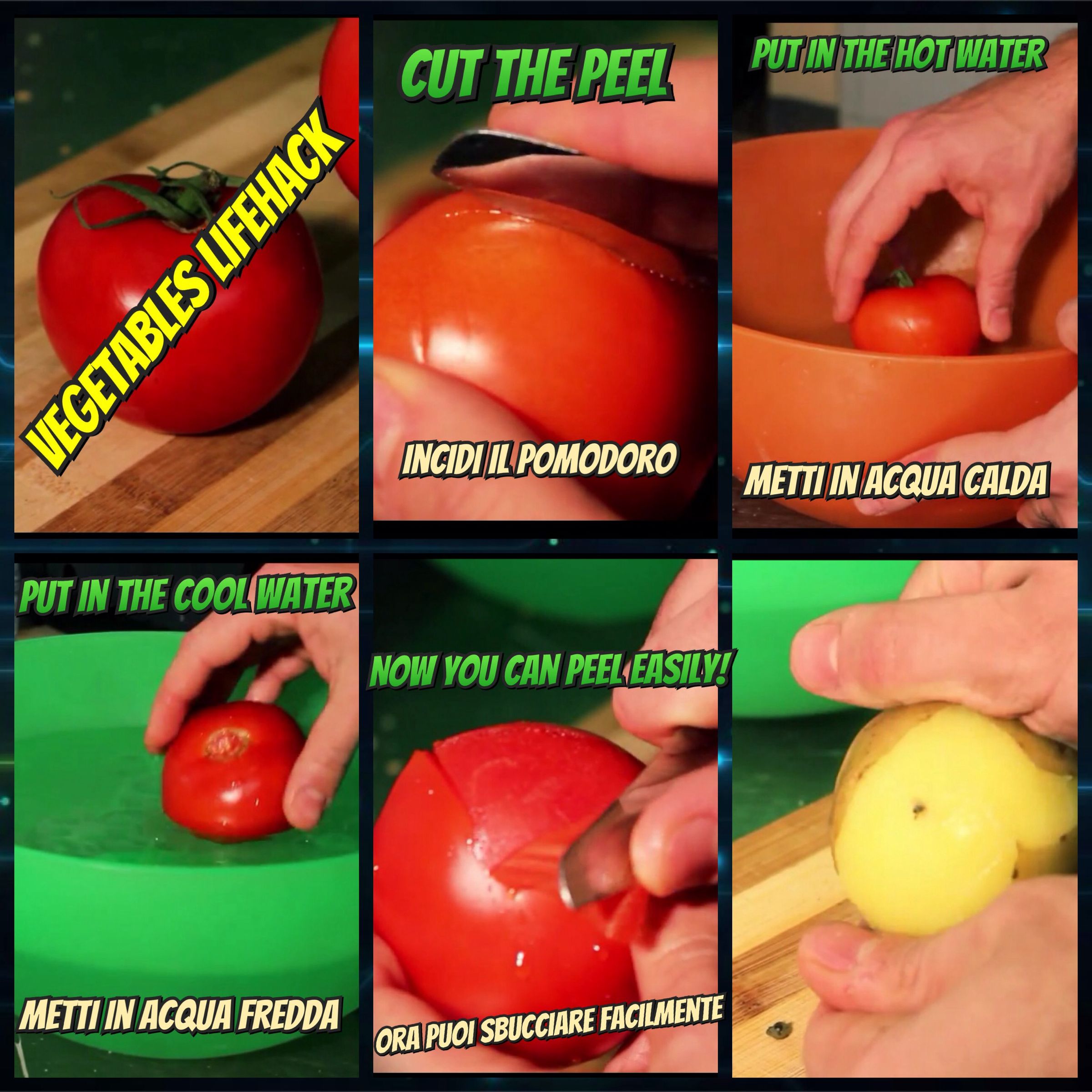 HOW TO PEEL TOMATO AND POTATO EASILY 5 Steps Instructables