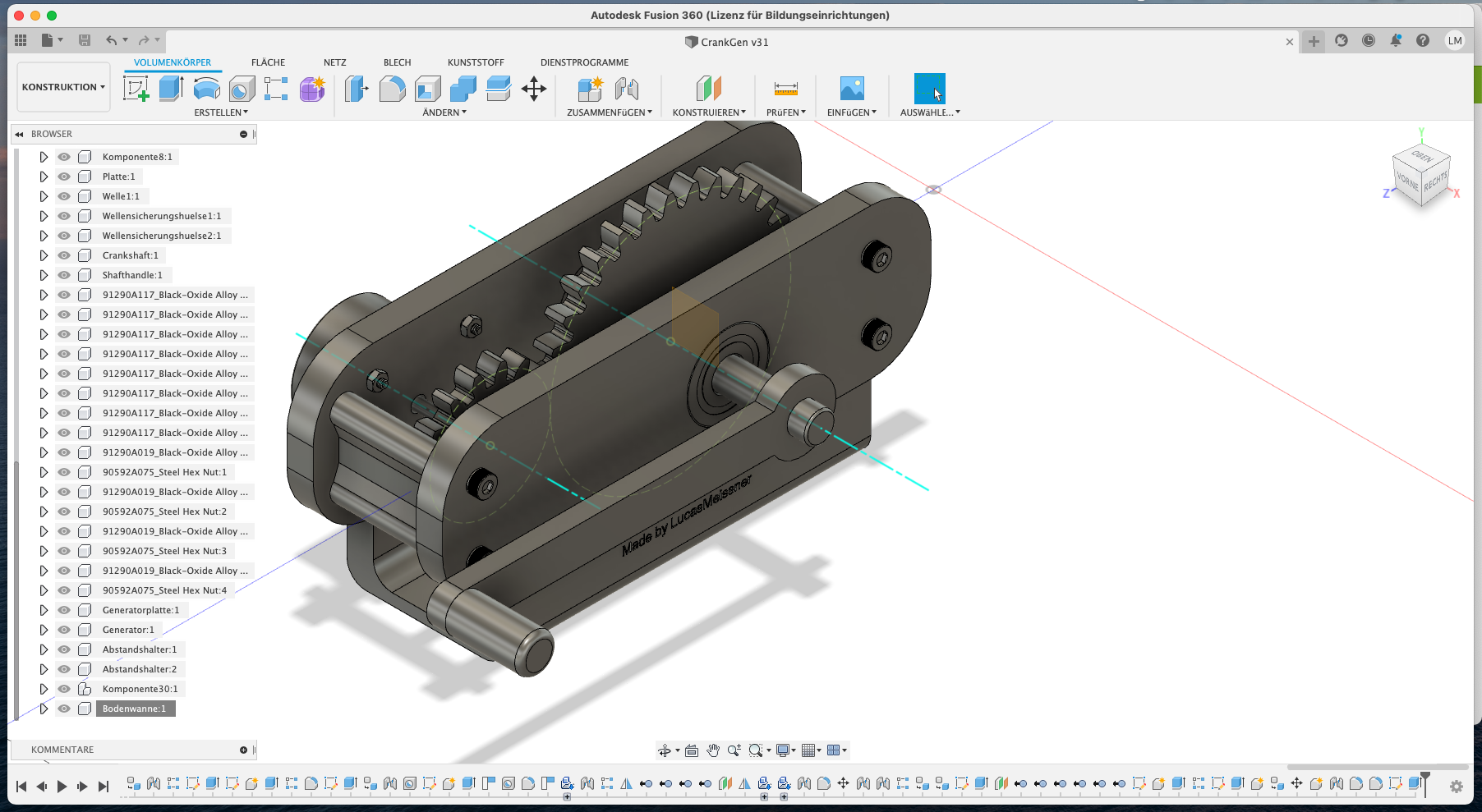 3d Printed Hand-cranked Generator : 4 Steps - Instructables