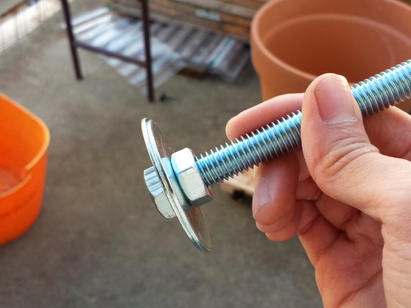 Prepare the Central Bolt, Bolt Shut the Hole on the Outer Pot