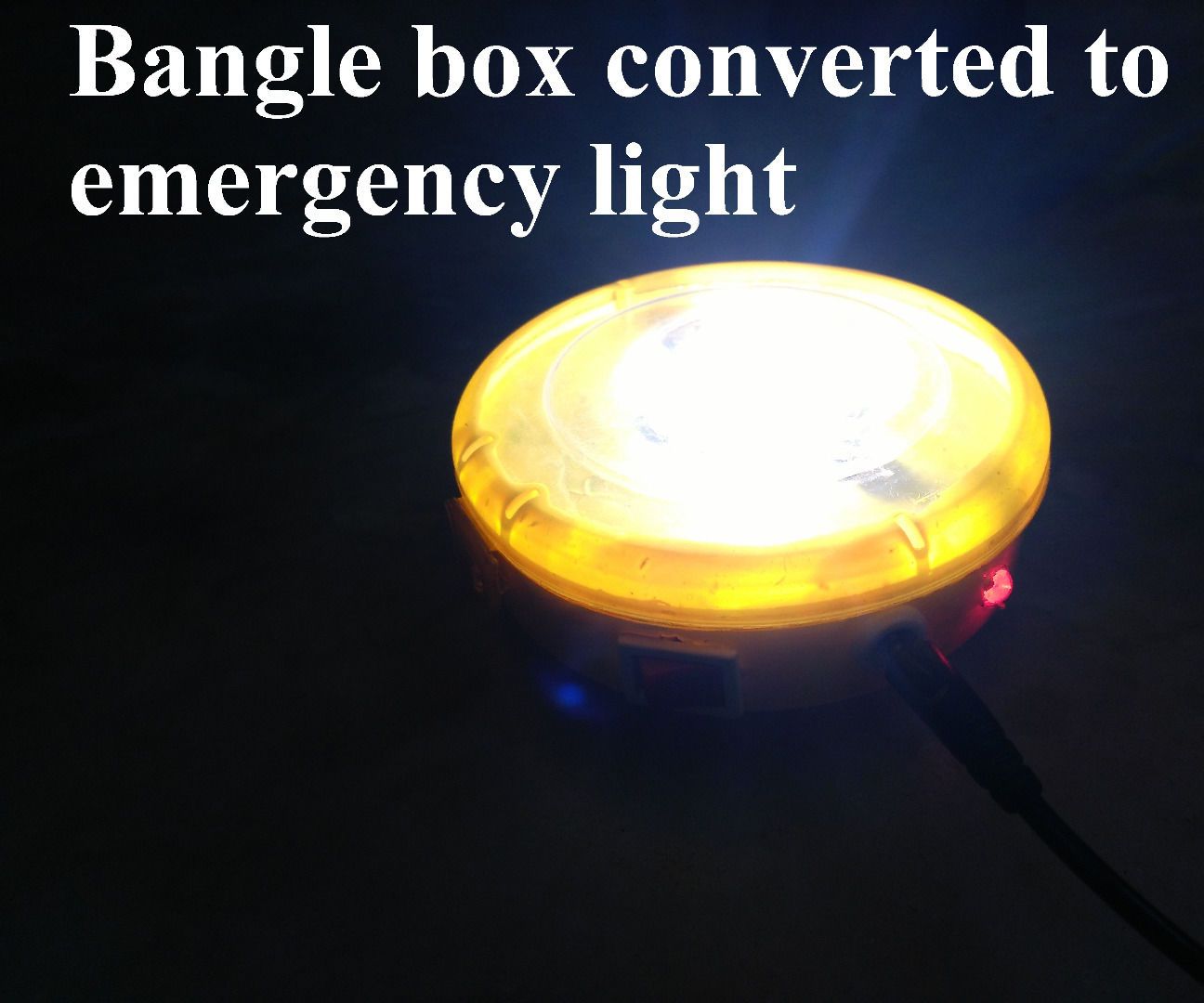 Bangle Box Converted to Emergency Light 