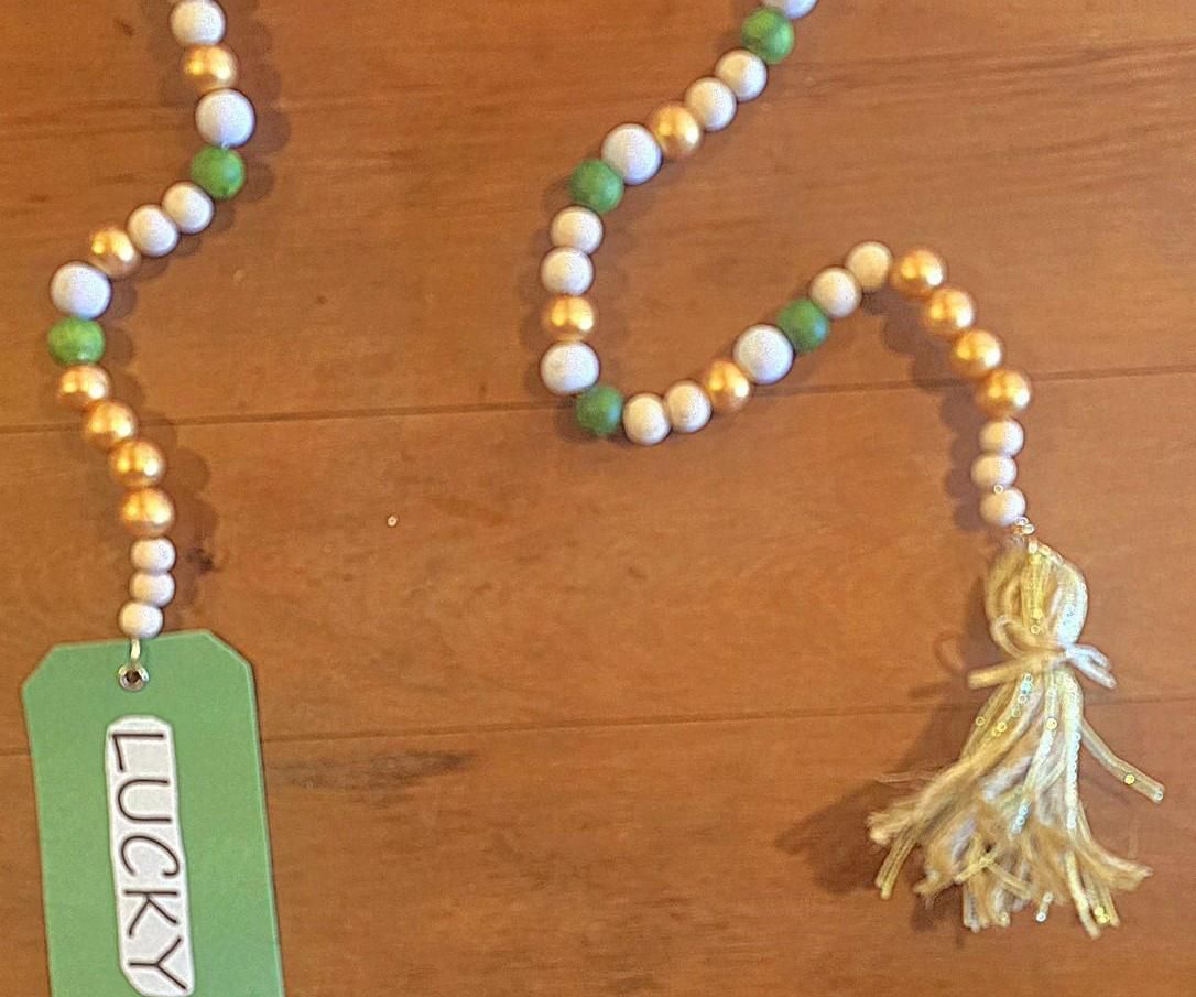 St Patrick's Day Beaded Garland