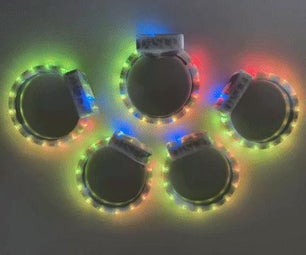 Wireless Mesh LED Party Bracelets