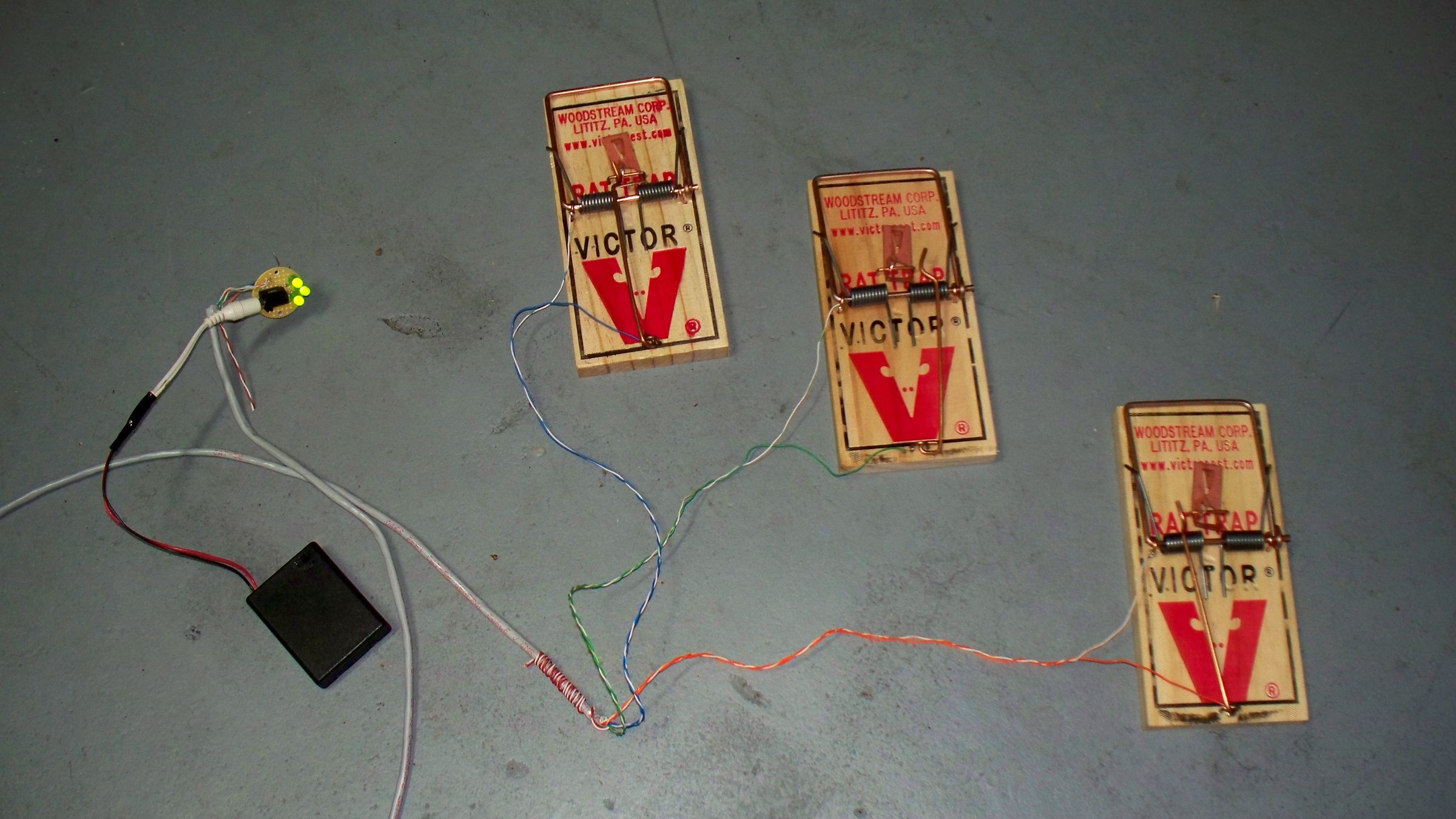 Rat Trap Indicator Lights